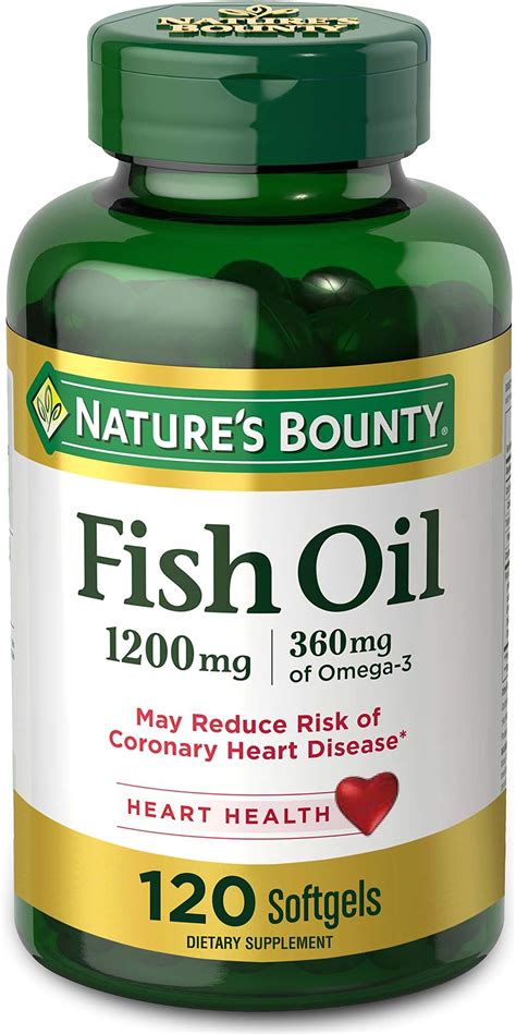 Amazon.com: Nature's Bounty Fish Oil, Supports .